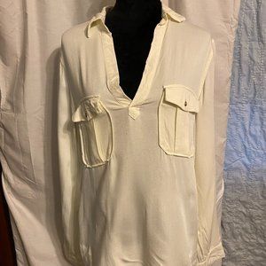 v neck collar blouse